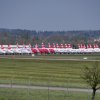 COVID - SWISS Flugzeuge auf Flugplatz